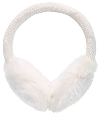 Simplicity Women's Winter Knitted Faux Fur Plush Earmuffs