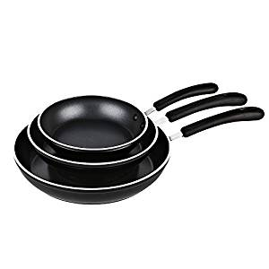 Cook N Home 3 Piece Frying Pan/Saute Pan Set