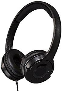 AmazonBasics Lightweight On-Ear Headphones – Black