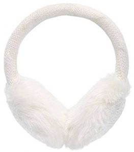 Simplicity Women's Winter Knitted Faux Fur Plush Earmuffs