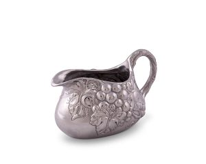 Arthur Court Designs Aluminum Grape Gravy Sauce Boat Bowl