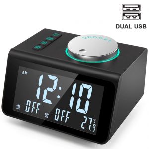 ANJANK Small Alarm Clock Radio