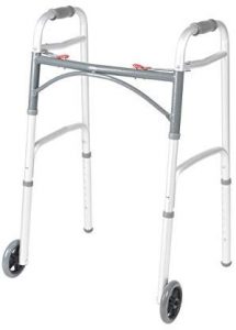 Front Wheeled Walker Folding Deluxe with 2 Button and 5
