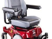 Compact Mid-Wheel Drive Power Chair, Burgundy