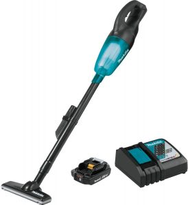 Makita XLC02R1B 18V LXT Lithium-Ion Compact Cordless Vacuum Kit (2.0Ah)