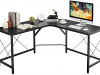 Mr IRONSTONE L-Shaped Desk 59" Computer Corner Desk, Home Gaming Desk, Office Writing Workstation, Space-Saving, Easy to Assemble