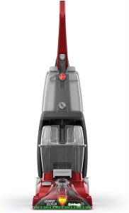 Hoover Power Scrub Deluxe Carpet Cleaner Machine, Upright Shampooer, FH50150, Red