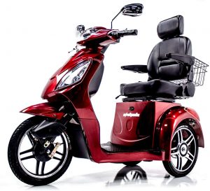 Ewheels Ew-36 Elite Recreational Electric Mobility Scooter for Adults with Electromagnetic Brakes Red