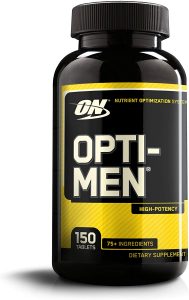 Optimum Nutrition Opti-Men, Mens Daily Multivitamin Supplement with Vitamins C, D, E, B12, 150 Count