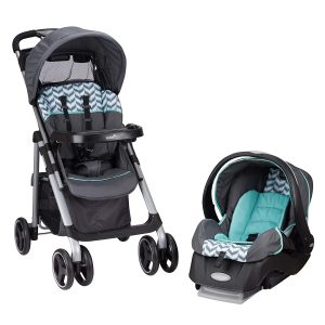 Evenflo Vive Travel System with Embrace, Spearmint Spree