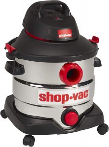 Shop-Vac 5989400 8 gallon 6.0 Peak HP Stainless Wet Dry Vacuum, Black