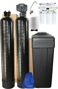 ABCwaters Triple Combo Whole House Fleck 5600sxt 48,000 Grain Water Softener System