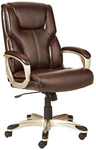 AmazonBasics High-Back Executive Swivel Office Desk Chair