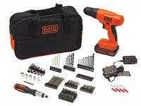 BLACK+DECKER BDC120VA100 20-Volt MAX Lithium-Ion Drill Kit with 100 Accessories