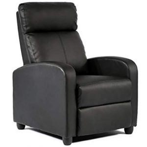 BestMassage Modern Leather Chaise Couch Single Recliner