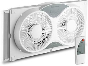 BOVADO USA Twin Window Cooling Fan with Remote Control