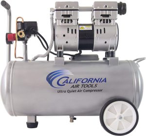 California Air Tools 8010 Ultra Quiet & Oil-Free 1.0 hp Steel Tank Air Compressor, 8 gal
