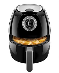 Chefman 3.5 Liter Air Fryer with Space Saving Flat Basket Non-Stick Oil Free Airfryer