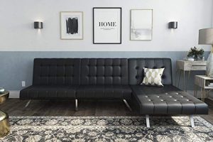 DHP Emily Sectional Futon Sofa