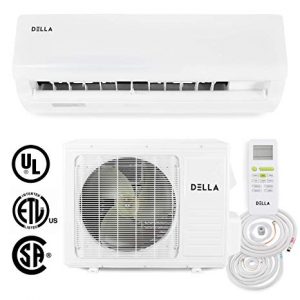 DELLA 18,000 BTU 230V- 15 SEER Home Wall Mount Mini Split Heat Pump Air Conditioner