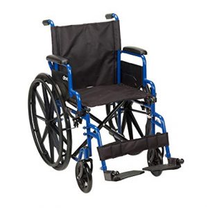Drive Medical Blue Streak Wheelchair – 18″ seat