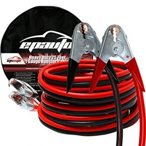 EPAuto 1 Gauge x 25 Ft. 800A Heavy Duty Booster Jumper Cable