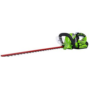 Greenworks 24-Inch 40V Cordless Hedge Trimmer, 2.0 AH Battery Included 22262