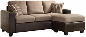 Homelegance Slater Two Tone Reversible Chaise Sofa