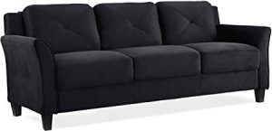 Lifestyle Solutions KD Rolled-Arm Collection Grayson Micro-Fabric Sofa
