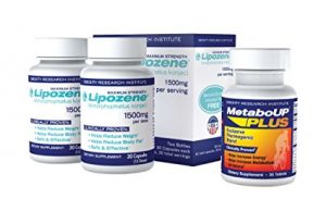 Lipozene Weight Loss Pills 2×30 Count Bottles with FREE 30 count MetaboUp Plus