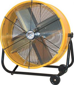 MaxxAir BF24TFYELUPS 24-Inch High Velocity Drum Fan