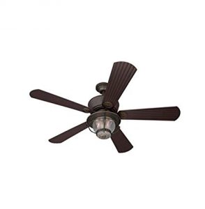 Merrimack 52-in Antique Bronze Downrod Mount Indoor/Outdoor Ceiling Fan