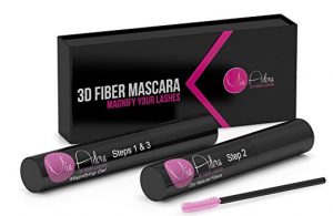 Mirenesse Instant Lash Transparent -3D Fiber Lash Mascara Extension 4 Piece Kit (Black)