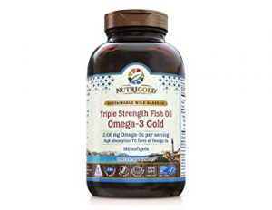 Nutrigold Triple Strength Omega-3 Gold Fish Oil Supplement