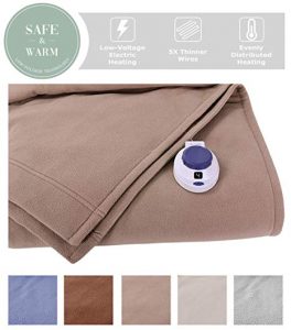 SoftHeat by Perfect Fit | Luxury Fleece Electric Heated Blanket