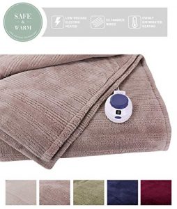 SoftHeat by Perfect Fit | Ultra Soft Plush Electric Heated Warming Blanket