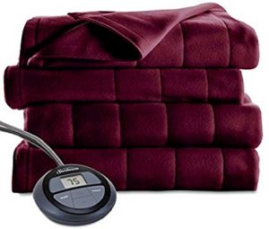 Sunbeam Channeled Microplush Heated Electric Blanket