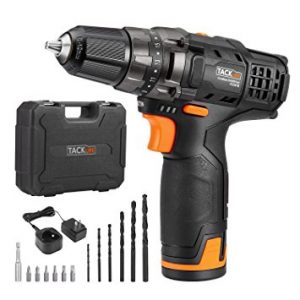 Tacklife 12V Lithium-Ion Cordless Drill/Driver Kit