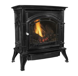 Ashley AGC500VFBN Vent-Free Black Enameled Porcelain Cast Iron Stove