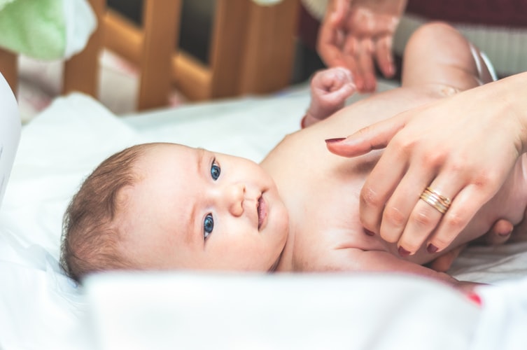 baby in a crib